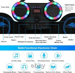 Electronic Drum Set, Uverbon Portable Roll-Up Drum Pad Electronic Drum Kit 9 for
