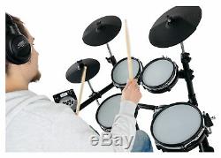 Electronic Drumset E-Drum Kit Module Mesh Heads USB Midi Headphones Stool