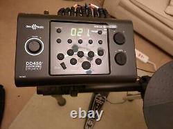 Electronic drum kit, G4U used only 5 times. Mesh snare, vinyl drums & cymbals