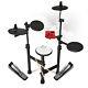 Foldable Electric Drum Kit Set 5-piece Digital Pads Jazz Style With Drumsticks