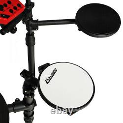 Foldable Electric Drum Kit Set 5-Piece Digital Pads Jazz Style with Drumsticks