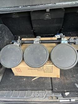 Free P&P. 3 Roland PD-8 Dual Trigger Drum Pads w Mount. Percussion Station