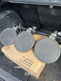 Free P&P. 3 Roland PD-8 Dual Trigger Drum Pads w Mount. Percussion Station