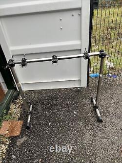 Free P&P. 40 Drum Rack For Acoustic, Electronic Kits. 3 clamps. Stands 34 High