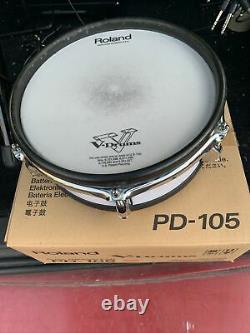 Free P&P. Roland PD-105 Mesh Head Drum Pad. For Electronic Drum Kit Original Box