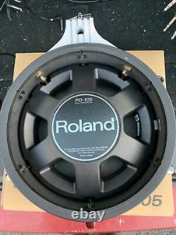 Free P&P. Roland PD-105 Mesh Head Drum Pad. For Electronic Drum Kit Original Box