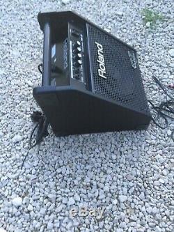 Free P&P Roland PM-10 Amp for Electronic Drum kit. Stereo Lead Incl. Amplifier
