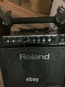 Free P&P. Roland PM-30 Amplifier Monitor System For Electronic Drum Kit Amp