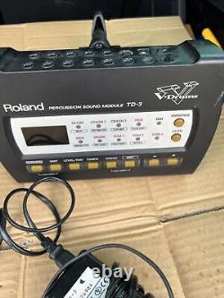 Free P&P Roland TD-3 Drum Module Brain. TD3 TD 3 Clamp and Power Lead Included