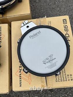 Free P&P. Set of 3 Roland PD-85 Dual Trigger Mesh Drum Pad Snare Tom Drum Pads