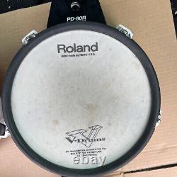 Free P&P. Set of 4 Roland PD-80 Mesh Head Drum Pads. 2 Pd-80. 2 PD-80R