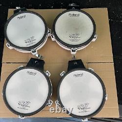 Free P&P. Set of 4 Roland PD-80 Mesh Head Drum Pads. 2 Pd-80. 2 PD-80R