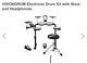 Gear4music Dd70 Electronic Drum Kit With Headphone Black