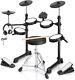 Glarry Electric Drum Kit 2 Switch Pedal 4 Pads 150 Sounds With Stool Headphone