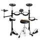 Glarry Electric Drum Set 150 Sounds 15 Drum Kit With Headphone Sticks Stool Gift