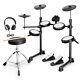 Glarry Electric Drum Set 150 Sounds 15 Drum Kits With Headphone Sticks Stool