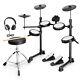Glarry Electric Drum Set 150 Sounds 2 Switch Pedal 4 Quiet Mesh Pads Full Set
