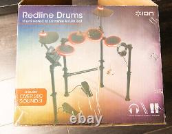 ION Audio Redline Drums Electronic Drum Kit with Illuminated #READ DESCRIPTION