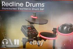 ION Audio Redline Drums, Seven Piece Electronic Drum Kit with LED Illuminated