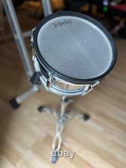 Jobeky Stealth Custom Dual Zone 10? Electronic Snare Drum (Chrome) + Stand inc