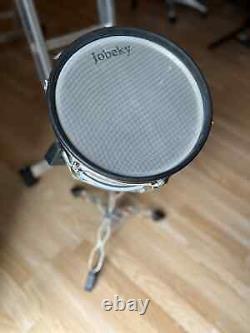 Jobeky Stealth Custom Dual Zone 10? Electronic Snare Drum (Chrome) + Stand inc