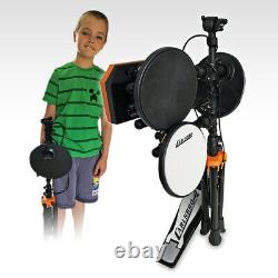 Junior Drum Kit with Stool & Headphones Electronic Practice Set Carlsbro Rock 50