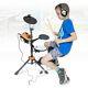Junior Electronic Digital Drum Set With Stool And Headphones, Midi Beginners Kit