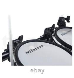 Millenium MPS-750X E-Drum Mesh Set SE Bundle, Drum Throne, Headphone, Sticks