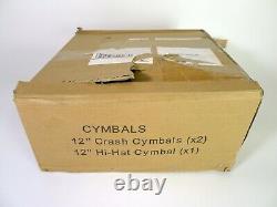 Millenium MPS-850 Cymbal Set for Electronic E-Drum Kit (2x Crash and 1x Hi-Hat)