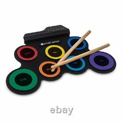 Music Electronic 7Pad Silicone Digital Drum Kit Foot Padels Audio