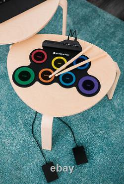 Music Electronic 7Pad Silicone Digital Drum Kit Foot Padels Audio