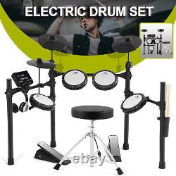 Mustar Electric Drum Set 10 Pieces Drum kits Pedals Sticks Stool USB MIDI