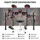 Mustar Electric Drum Set 225 Sounds 15 Drum Kits Pedals Sticks Stool Usb Midi
