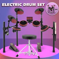 Mustar Electric Drum Set 225 Sounds 15 Drum kits Pedals Sticks Stool USB MIDI