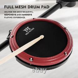 Mustar Electric Drum Set 225 Sounds 15 Drum kits Pedals Sticks Stool USB MIDI