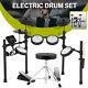 Mustar Electric Drum Set 450 Sounds 10 Drum Kits Pedals Sticks Stool Usb Midi