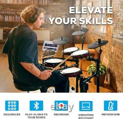 Nitro Max Electric Drum Kit Mesh Pads, Bluetooth, USB MIDI, 440+ Sounds, NEW