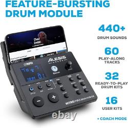Nitro Max Electric Drum Kit Mesh Pads, Bluetooth, USB MIDI, 440+ Sounds, NEW