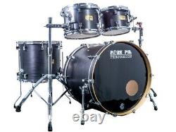 Pork Pie Percussion 22 Maple Drum Kit, Ebony Stain