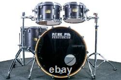 Pork Pie Percussion 22 Maple Drum Kit, Ebony Stain