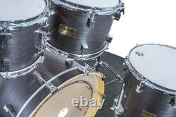 Pork Pie Percussion 22 Maple Drum Kit, Ebony Stain