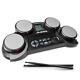 Portable Tabletop Electric Drum Kit With 4 Pads, 70 Electronic And Acoustic Drum