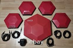 Rare Red Vintage Simmons SDS9 80s Electric Drum Kit With Pedal + Leads VGC