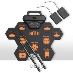 Realistic Touch Sensitive Pads Electronic Drum Set Feel Like a Pro Drummer
