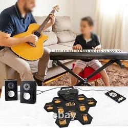 Realistic Touch Sensitive Pads Electronic Drum Set Feel Like a Pro Drummer