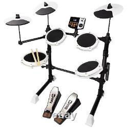 RockJam Electronic Drum Kit With Mesh Heads and 30 Drum Kit Voices RJDDK01