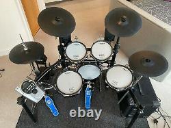 Roland Electronic Drum Kit Td15kv With Yamaha Monitor & Upgrades