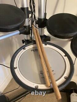 Roland Hd-1 V Electric Electronic Digital Drum Kit Set + Drumsticks, Stool