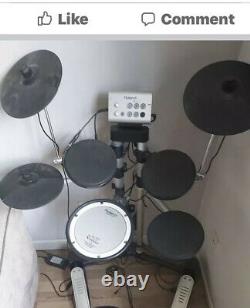 Roland Hd-1 V Electric Electronic Digital Drum Kit Set + Stool + Drumsticks