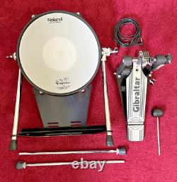 Roland KD-120 Kick Drum Trigger & Gibraltar Bass Pedal, with V-Drums Beater
